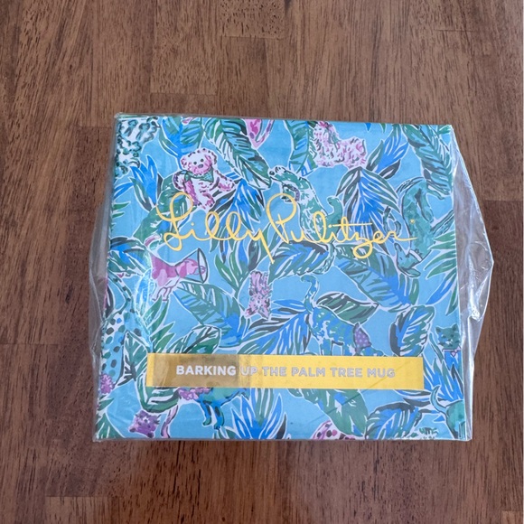 NWT Lilly Pulitzer Mug Seasalt Blue Barking Up The Palm - Picture 14 of 16